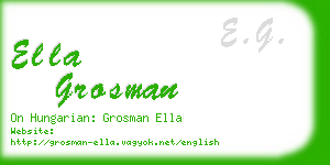 ella grosman business card